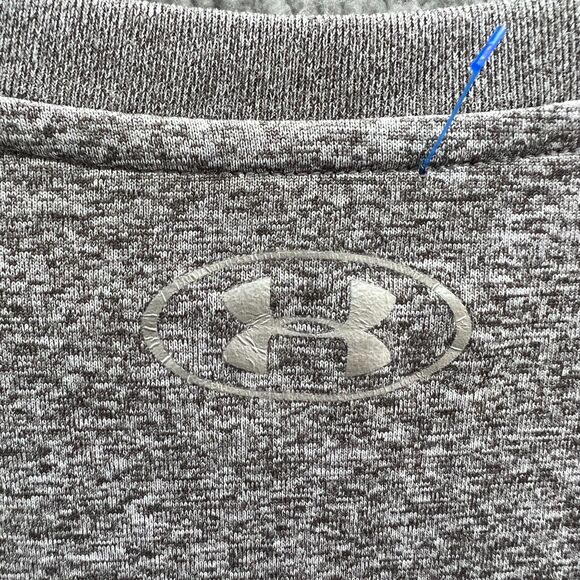 Under Armour Tech V-Neck Loose Fit T-Shirt Tee Heathered Gray Womens Extra Large - Picture 7 of 10